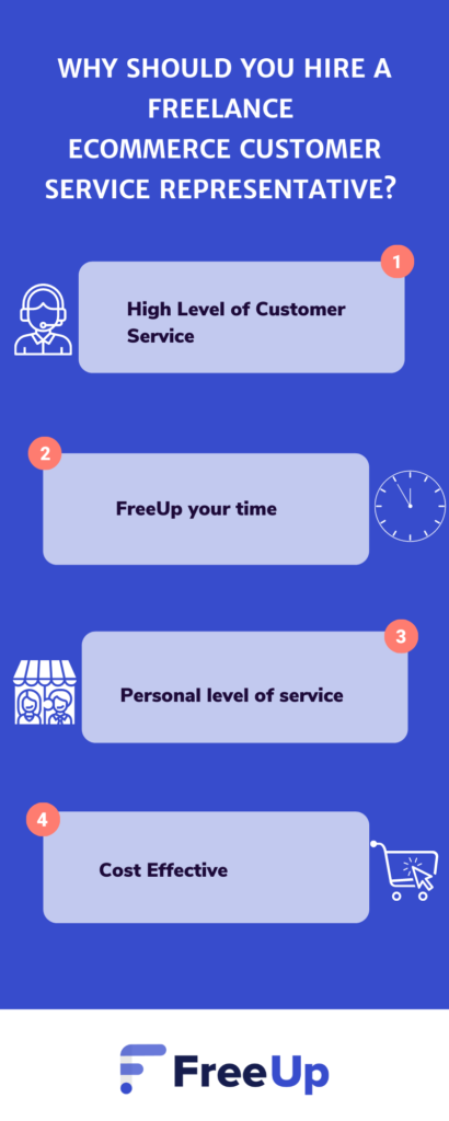 Infographic on why you should hire a freelance customer service VA