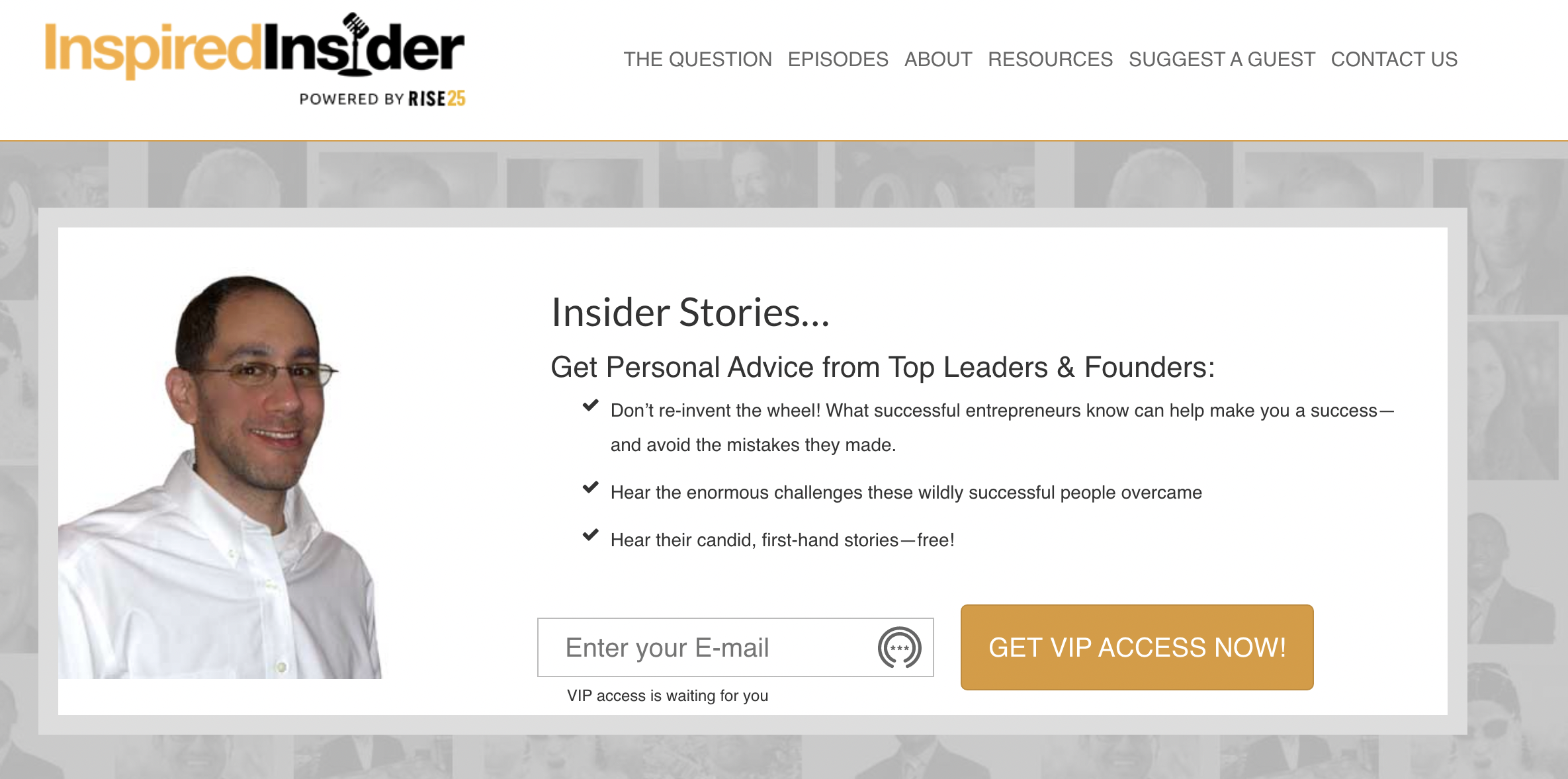 Image of INspired INsider homepage