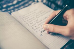 create a checklist