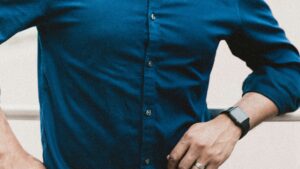 well dressed man in blue shirt